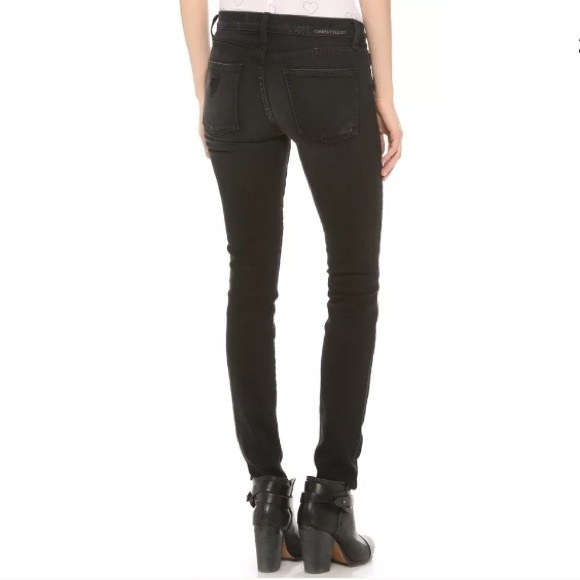 CURRENT ELLIOTT SKINNY DISTRESSED OVERDYE JEANS 24 - Picture 3 of 4